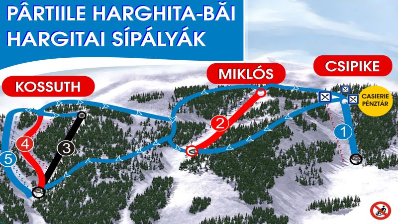 Harta Ski Baile Harghita